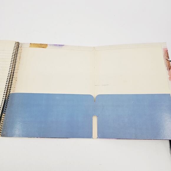 Vintage 1970's Mead Sports Spiral Organizer Notebook Folder Baseball Football - Picture 5 of 9